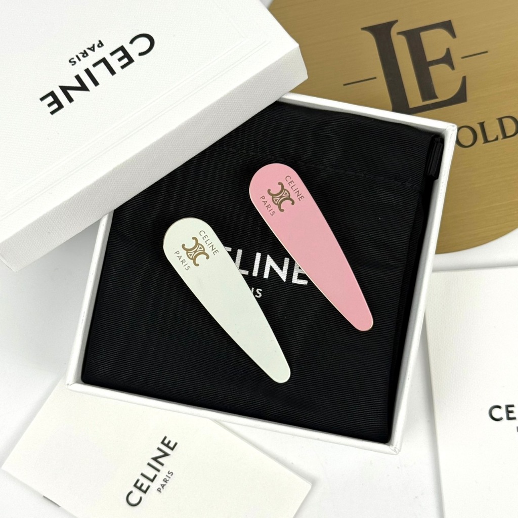 กิ๊บติดผม Celine ทองเหลือง รุ่น B107U ของแท้ 100%