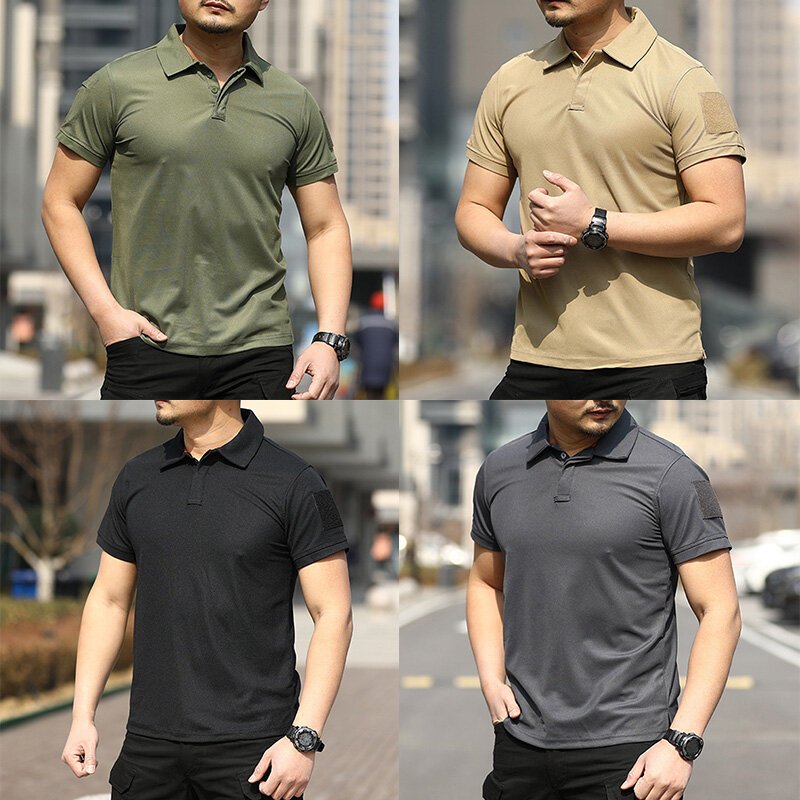 เสื้อโปโลยุทธวิธี Tactical polo shirt แขนสั้น เสื้อโปโล คอปก