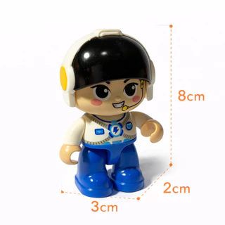 FEELO ตัวต่อฟิกเกอร์ Model Blocks โมเดลหุ่นขนาดใหญ่ ของเล่นเสริมจินตนาการ ขนาดเดียวกับดูโปร