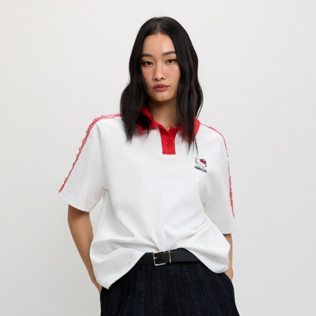 เสื้อpomelo x hello kitty ไซส์xxs/xs อก40 มือ2
