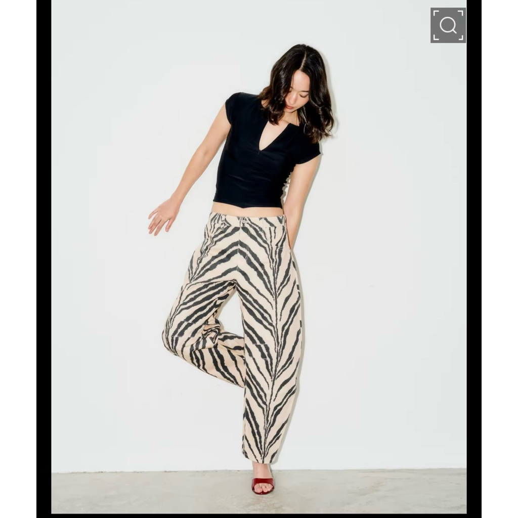 Rally Barrel Jeans - กางเกงยีนส์ทรงบาเรล zebra size L