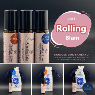 Candles Like TH 5 in 1 Rolling Balm 8ml. ลูกกลิ้งสูตรต้นตำรับ
