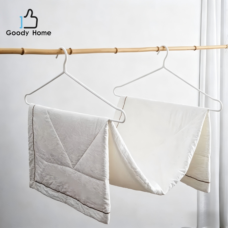 Goody Home ไม้แขวนเสื้อขนาดใหญ่พิเศษ  ไม่เสียรูป แข็งแรง เสริมเหล็กเคลือบซิลิโคนกันลื่น