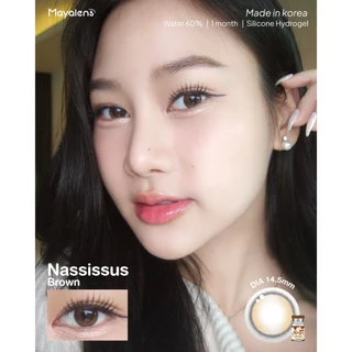 🔥คอนแทคเลนส์ ✨ขนาดมินิ✨Silicone Hydrogel ค่าอมน้ำ 60%✨Nassissus✨Mayalens Premium