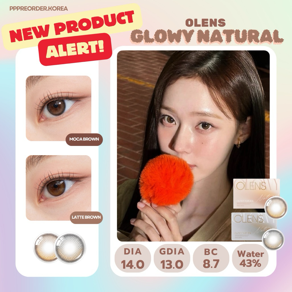 พร้อมส่งในไทย 🛵🫶🏻 Olens Glowy Natural คอนแทคเลนส์รายเดือนสีละมุนมากก ตาใสแบบน้ำเชื่อมลูกคุณหนู ธรรมช