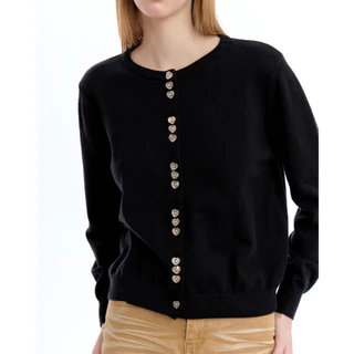 BCLS40 Sweet Heart Knit Series - คาดิแกนแขนยาว
