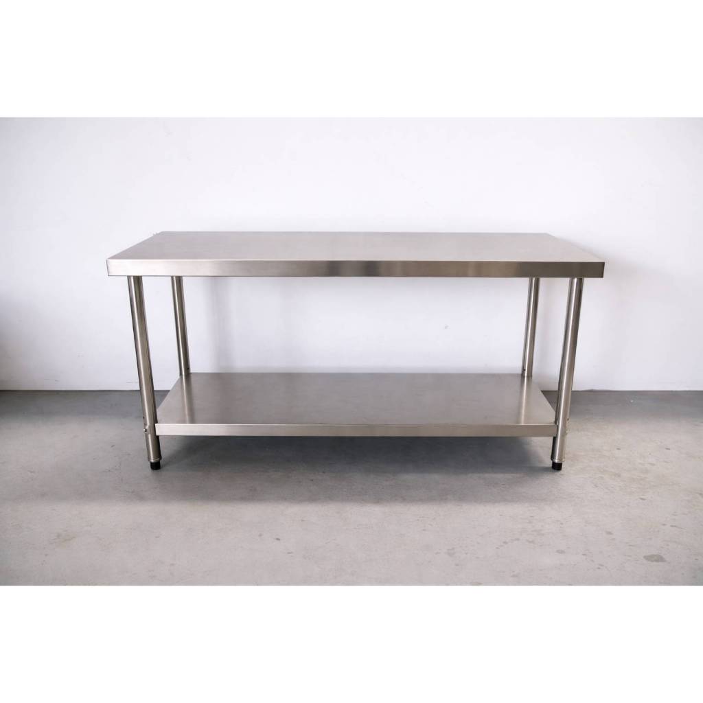 โต๊ะสแตนเลส/Stainless table เกรด 304 แข็งแรงทนทาน  ขนาด 150*60*80 // 150*70*80 // 150*80*80 ราคา ถูกที่สุด ดีลบีเคเค แกลเลอรีภาพที่ 2