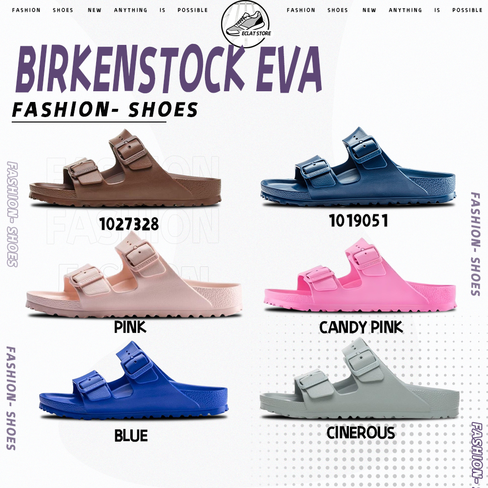 ✨Authentic 💯100%  Birkenstock EVA   1027328 /1019051/pink/Candy Pink   รองเท้ากีฬา ทนต่อการสึกหรอ