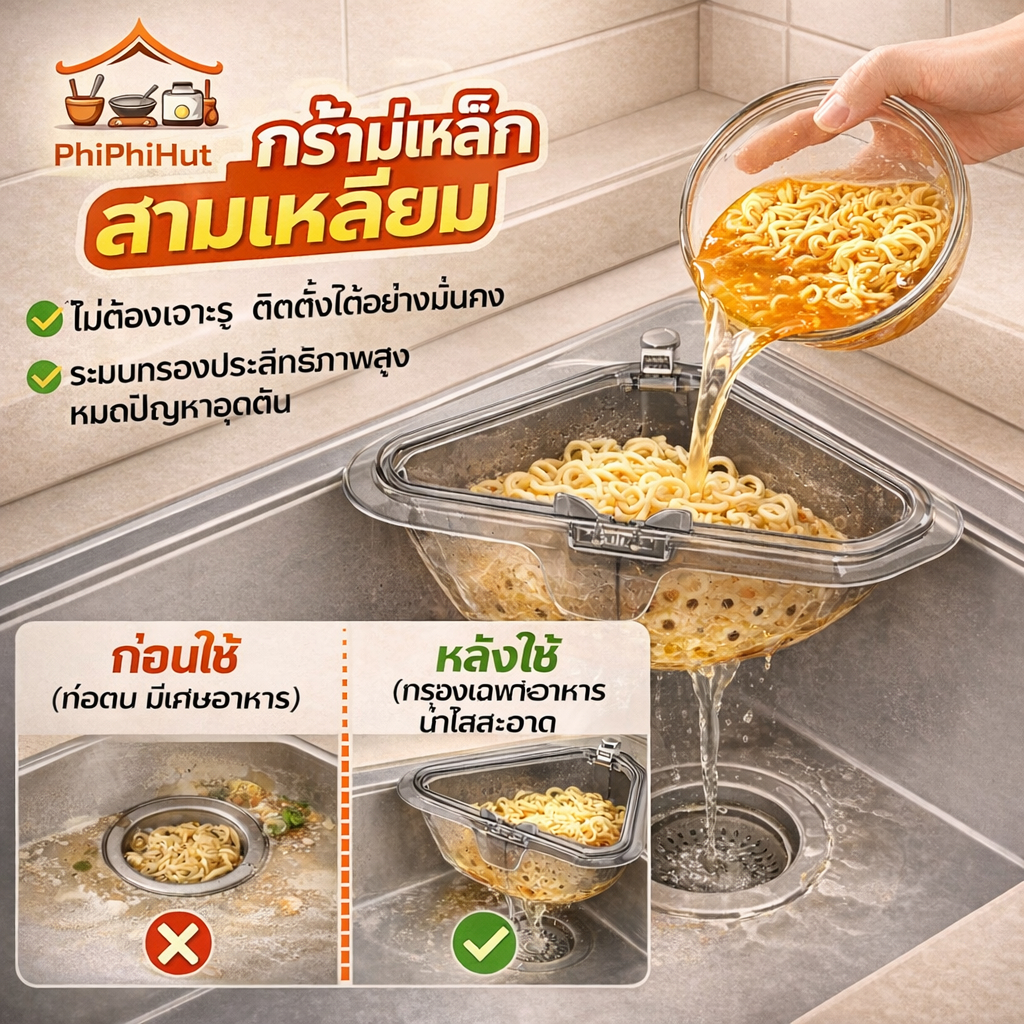 PPH ตะกร้าแม่เหล็กสามเหลี่ยม ตะกร้าเก็บจานแม่เหล็กแรงสูง