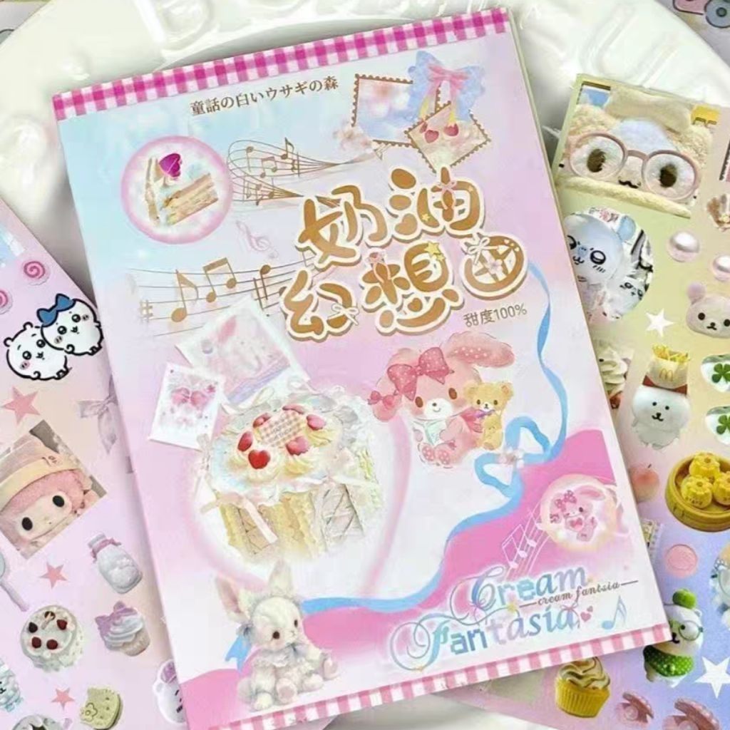 🇹🇭★สมุดสติกเกอร์★ 24 แผ่น ได้ sticker มากกว่า 900+ ชิ้น | sticker book japanese