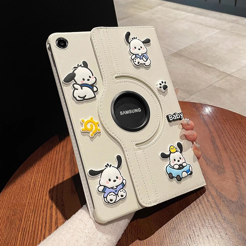 โปชา ด็อก ขาตั้งหมุนได้360องศา เคสแท็บเล็ตหนังแบบฝาพับ Samsung Tablet Tab A11 A9 A8 A7 A 2019 + S6 S