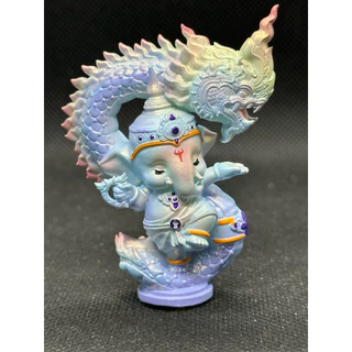 Ganesha with the Guardian Naga Size S (Hand crafted art toy)