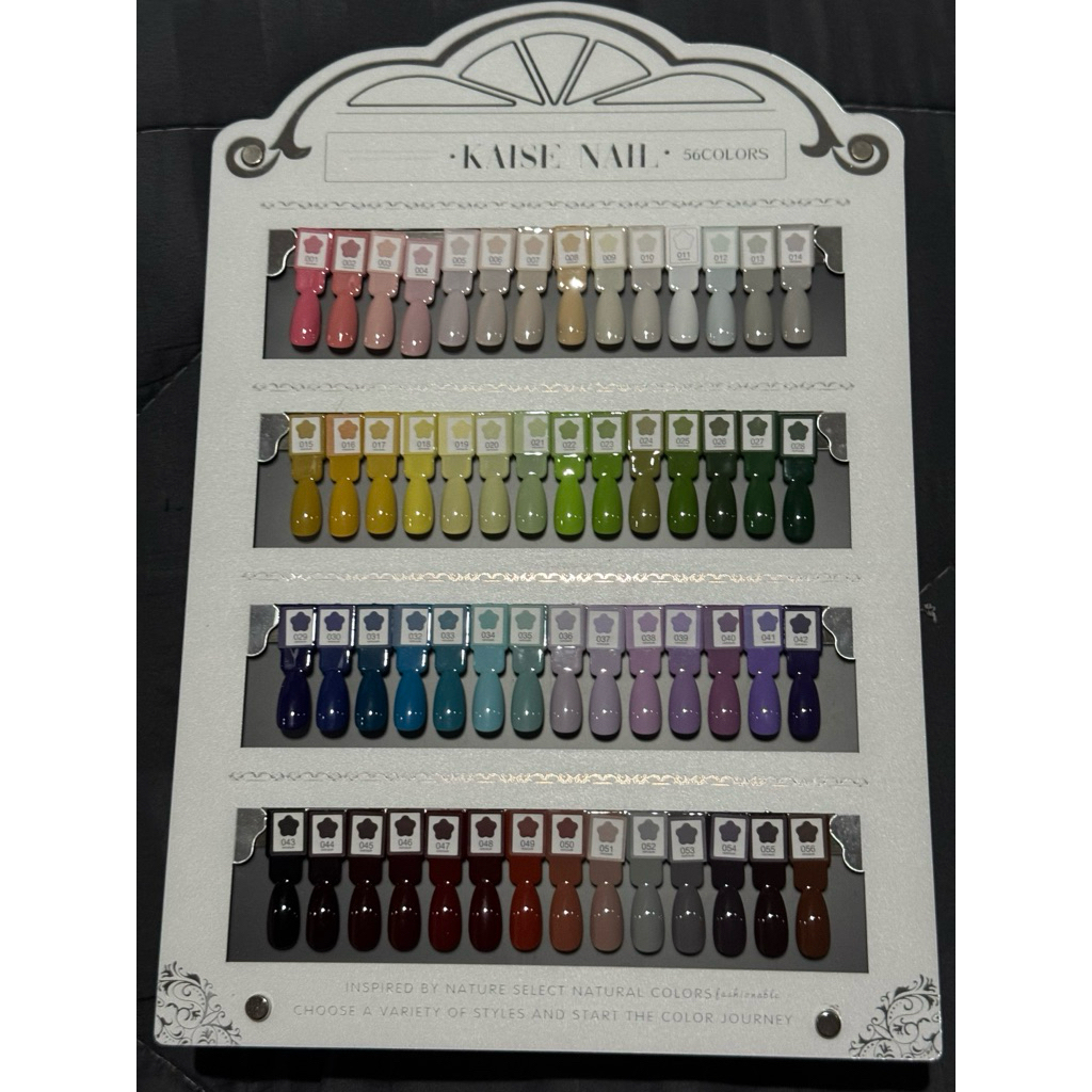Kaise 56 สี สีพื้นชาร์ตแม่เหล็ก