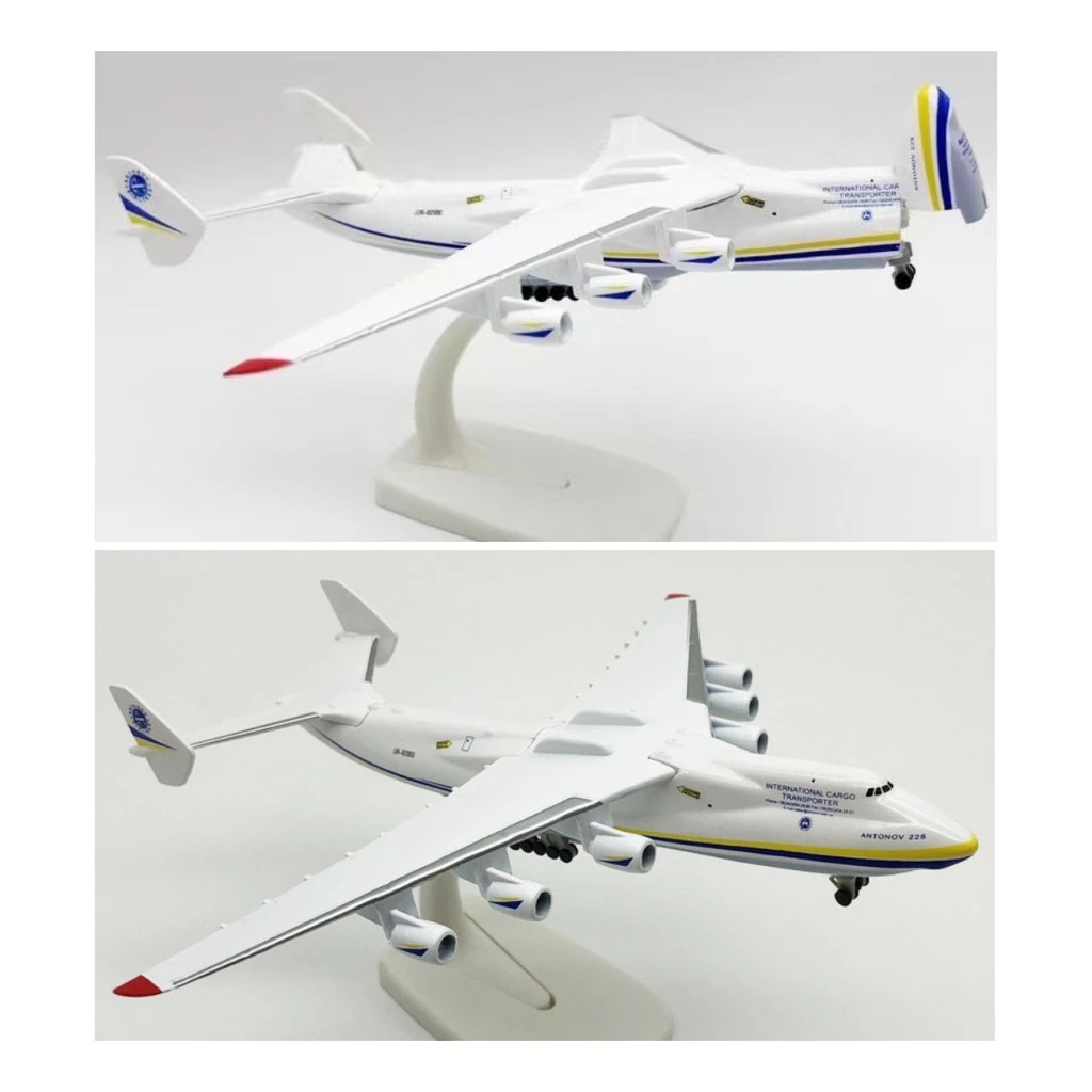 สินค้ามาใหม่ [20 CM] Antonov Airlines AN-225 Mriya . ทำด้วยเหล็ก มีล้อ สวย งานคุณภาพ Scale 1:400 สายการบินขนส่งสินค้า