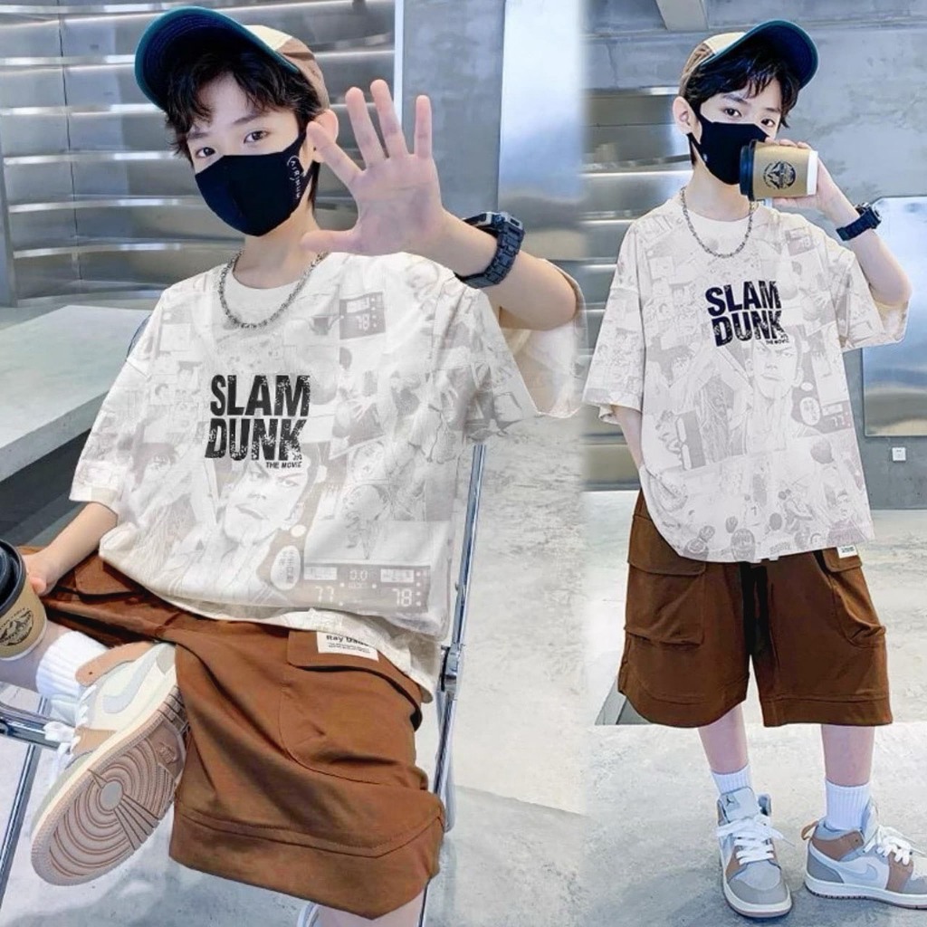 ชุดเด็กชายพร้อมส่ง เสื้อผ้าเด็กผู้ชายเซ็ท2ชิ้น เสื้อ+กางเกงเด็ก 3-14ปี แฟชั่นชุดเด็กผู้ชาย เสื้อผ้าเด็กโตชาย ML-740