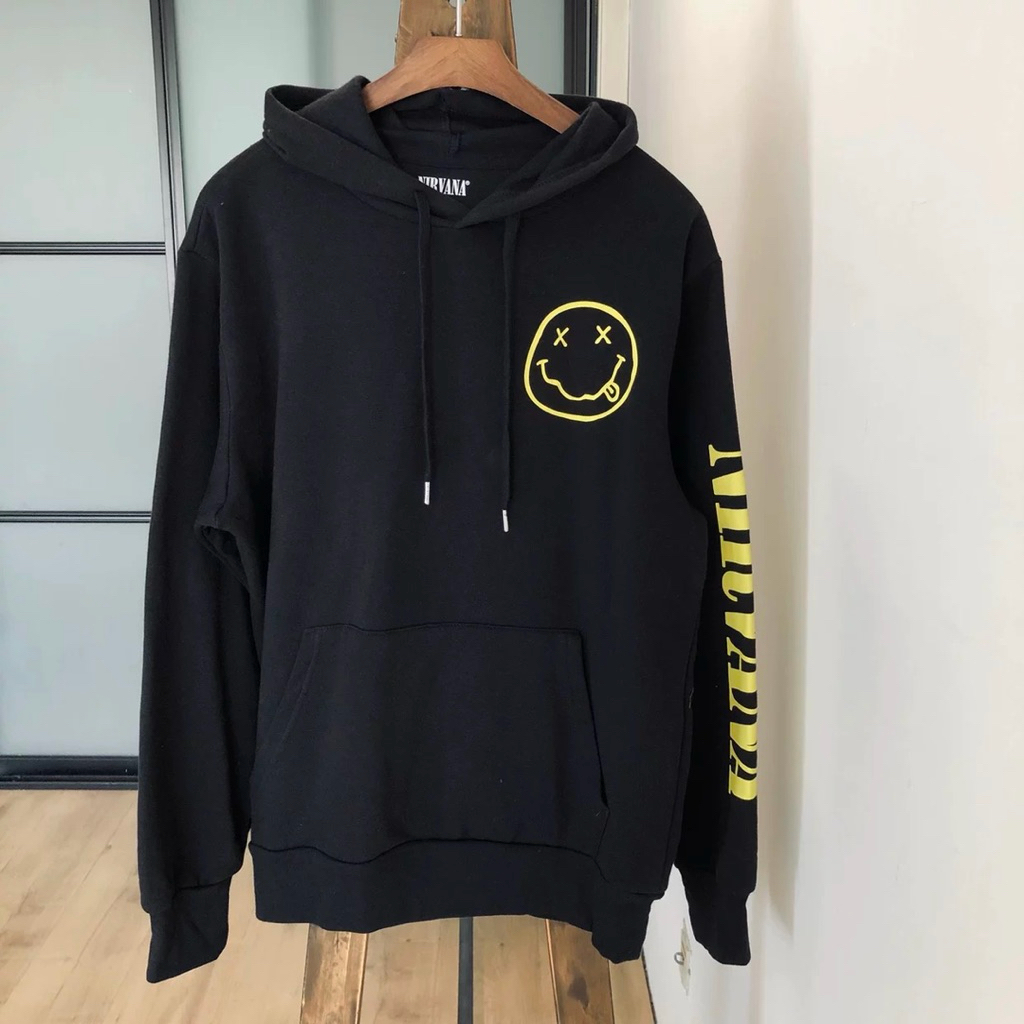 Nirvana hoodie เสื้อฮู้ด Nirvana smile face hoodie  ▪️เสื้อฮู้ด Nirvana งาน official แท้ ✨✨  (TS804)