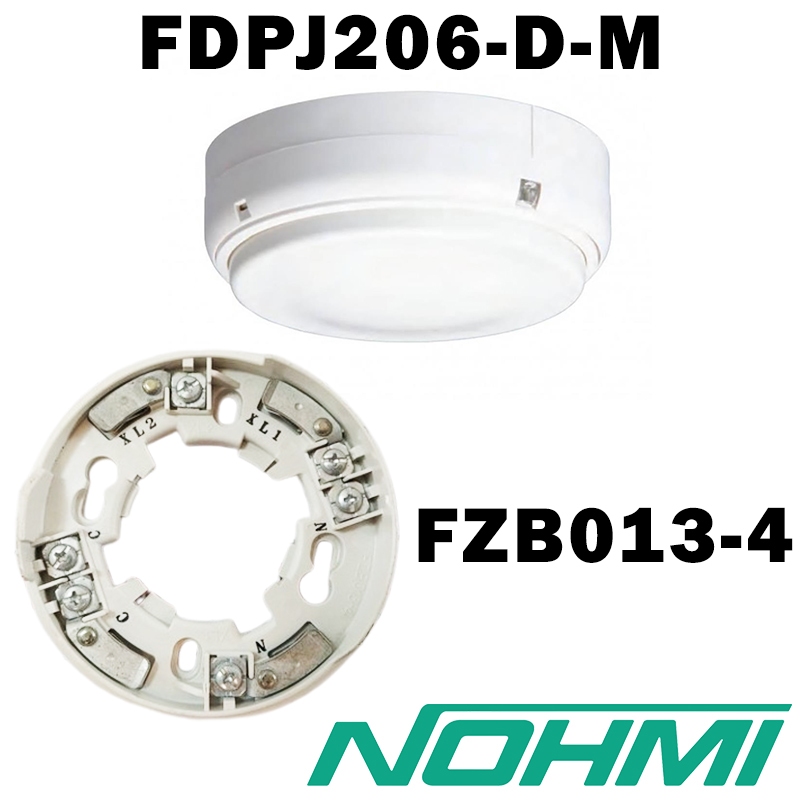 FDPJ206-D-M + ฐาน (FZB013-4) HEAT DETECTOR Class2 (มีLEDค้างสถานะ) สี NAW ″NOHMI″
