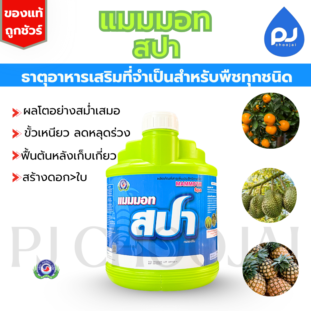 อาหารเสริมแมมมอทสปา ธาตุอาหารเสริม ปุ๋ย ธาตุอาหารรอง