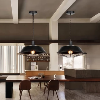 Ceiling Lights โคมระย้า โคมไฟเพดาน LOFT โคมระย้าคาเฟ่ สไตล์อุตสาหกรรมสมัยใหม่ เส้นผ่านศูนย์กลาง 36CM