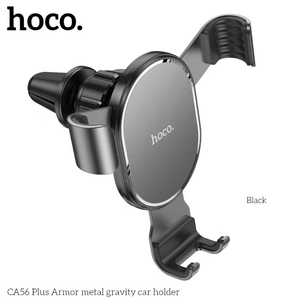 HOCO CA56 Plus ที่จับมือถือในรถยนต์เสียบช่องแอร์ Metal Air in car holder ที่วางโทรศัพท์ ระบบขาล็อคอั