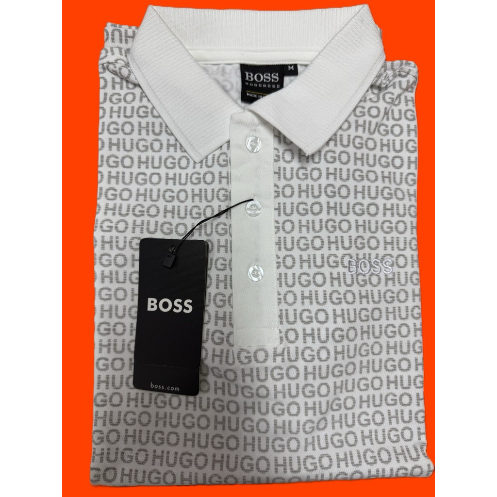เสื้อยืดคอปกมือ1 ฿oss-บอส สีขาว ผ้ายืด อก44 Size : XL ใส่ทำงานสวยเท่ห์ไม่เหมือนใคร 💯👍🏻