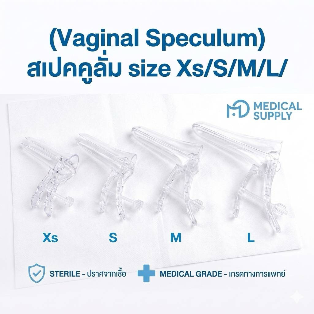 vaginal speculum สเปคคูลั่ม(ราคาต่อ 1 ชิ้น)มี4 ขนาดให้เลือก
