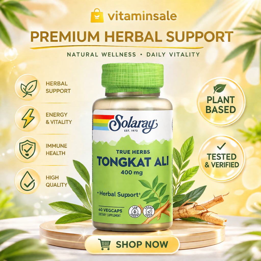 พร้อมส่ง Solaray Tongkat Ali 400 mg, 60 แคปซูล