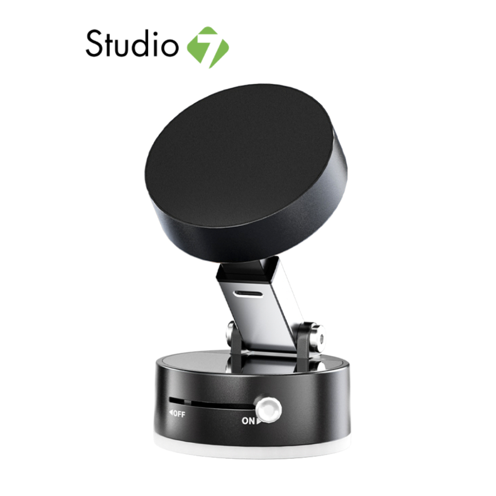 ที่วางโทรศัพท์ QPLUS Vacuum Magnetic Phone Holder QP-ST06 Black by Studio7