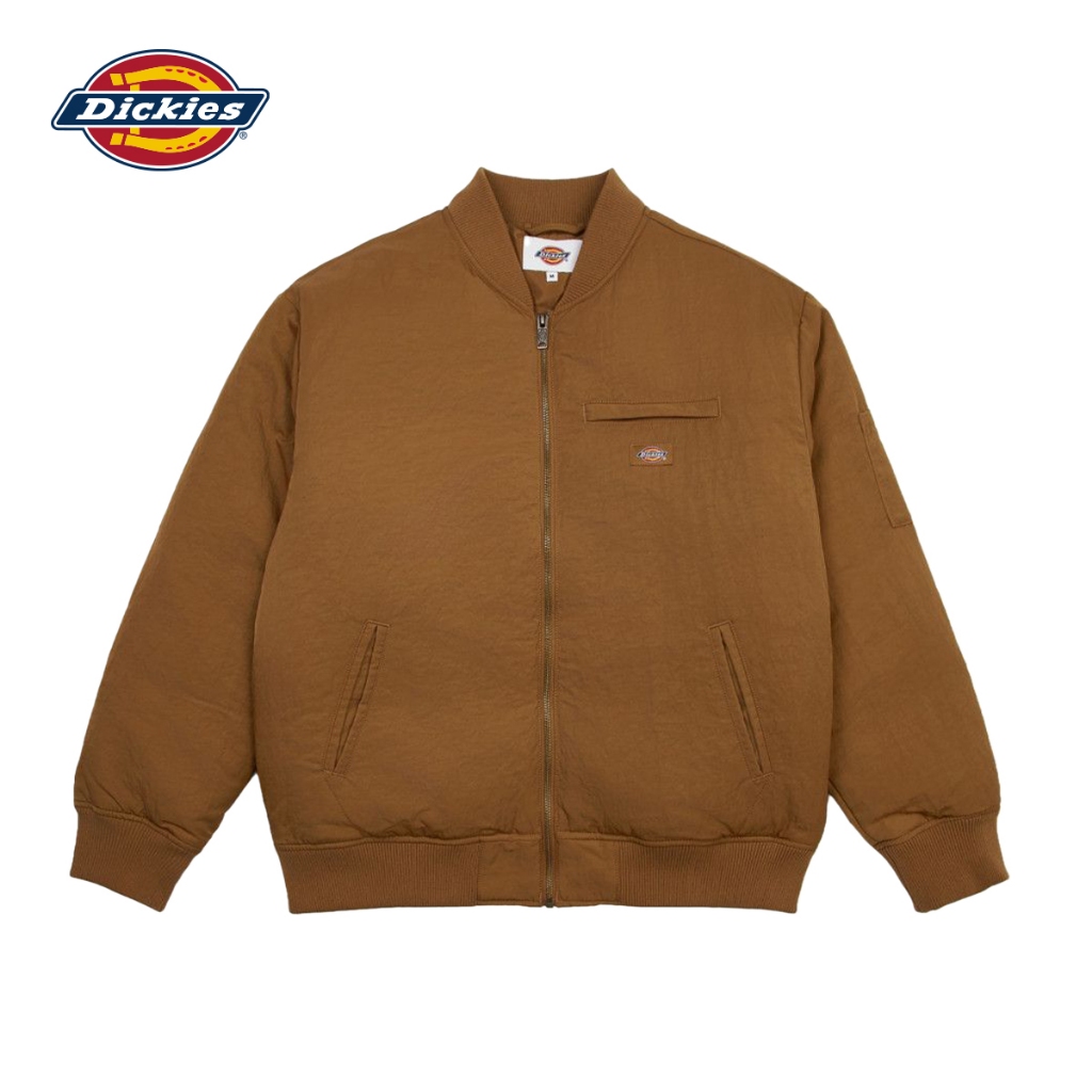 DICKIES MEN'S DOWN BOMBER JACKET - BROWN DUCK เสื้อแจ็กเก็ตหนา ผู้ชาย