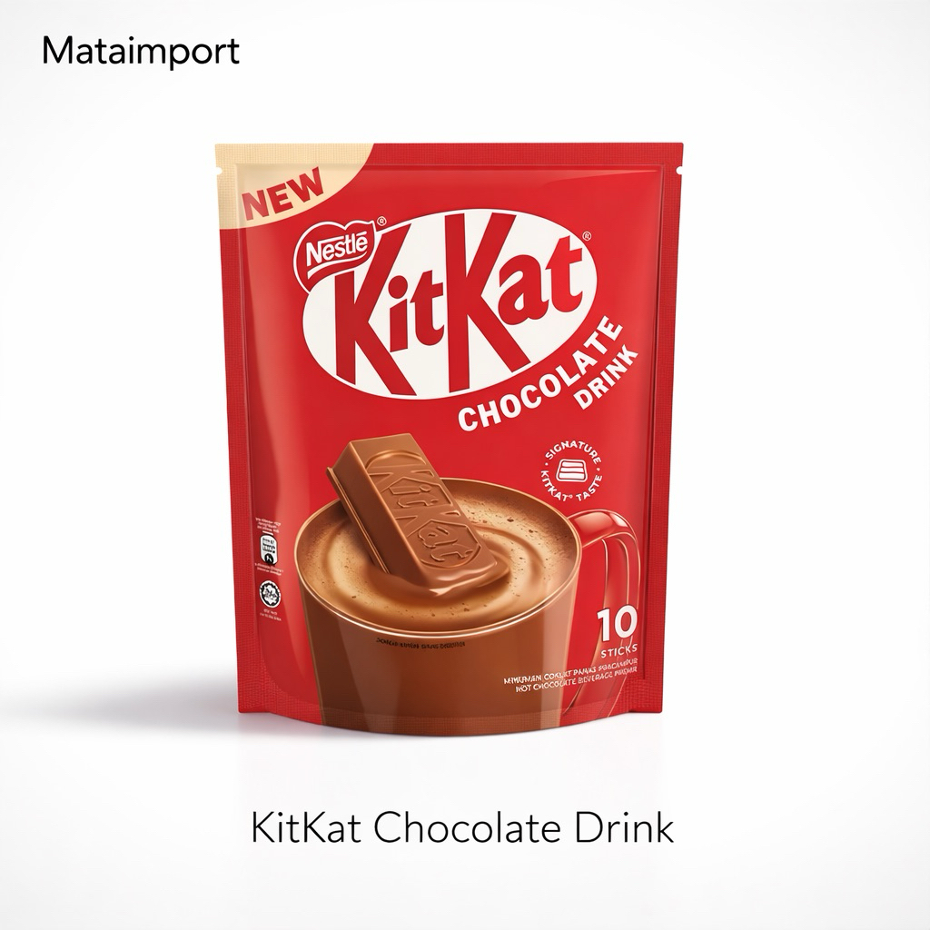 KIT KATชง คิทแคท 3อิน1 เครื่องดื่มรสช็อกโกแลต 10 ซอง คิทแคทชง