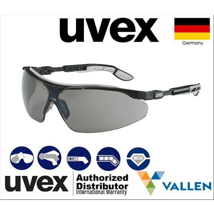 uvex i-vo: แว่นตานิรภัย เคลือบสารกันรอยและทนสารเคมีดีเยี่ยมทั้งสองด้าน 9160076
