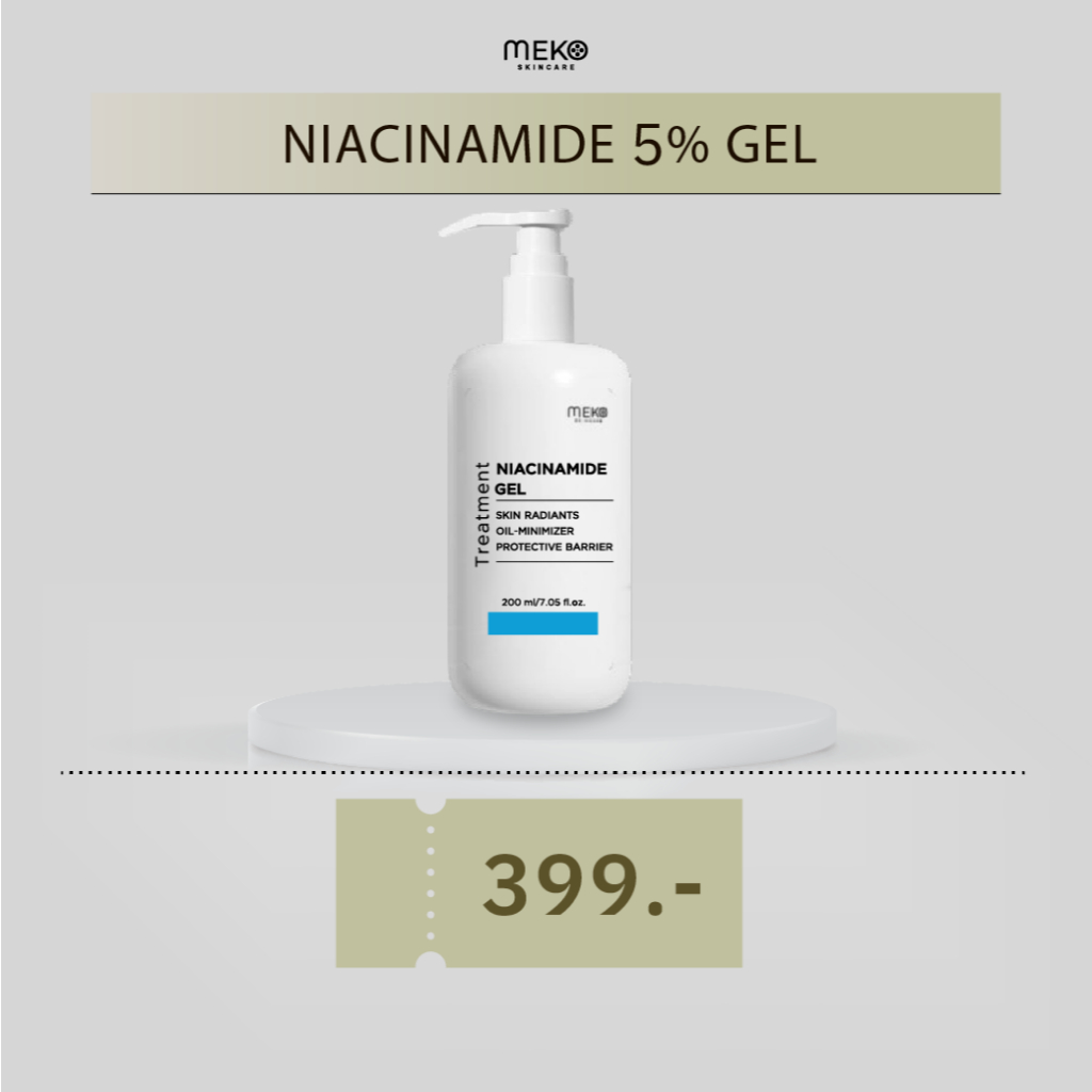 เจลนวดหน้า สูตรวิตามินบี 3 5% NIACINAMIDE สำหรับผิวเป็นสิว/ผิวมัน ใช้กับเครื่องนวดหน้าได้ทุกรุ่น