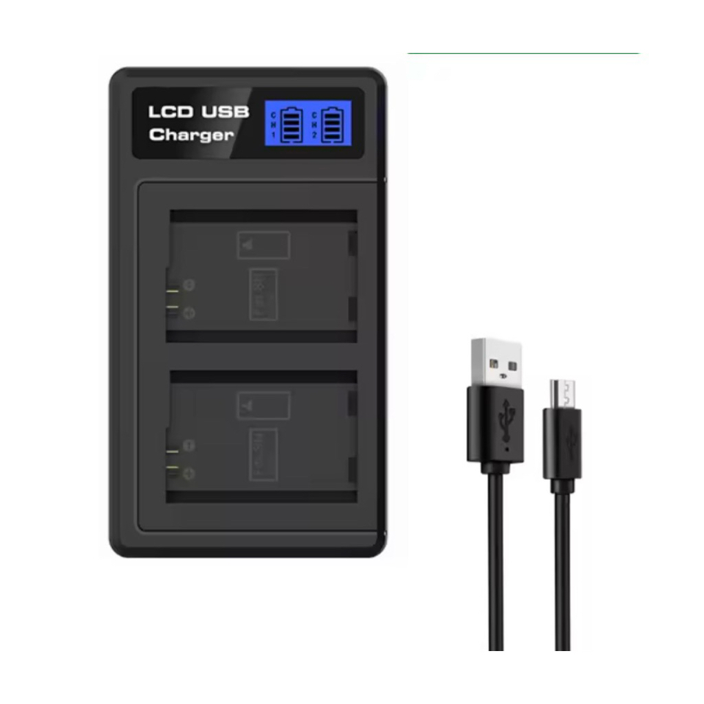 Puantes NP-FW50/FW50 เครื่องชาร์จ LCD USB 2 ช่อง ดูรายละเอียดเพิ่มเติมตามคลิปวิดีโอ ถ่ายรูปจากสินค้า