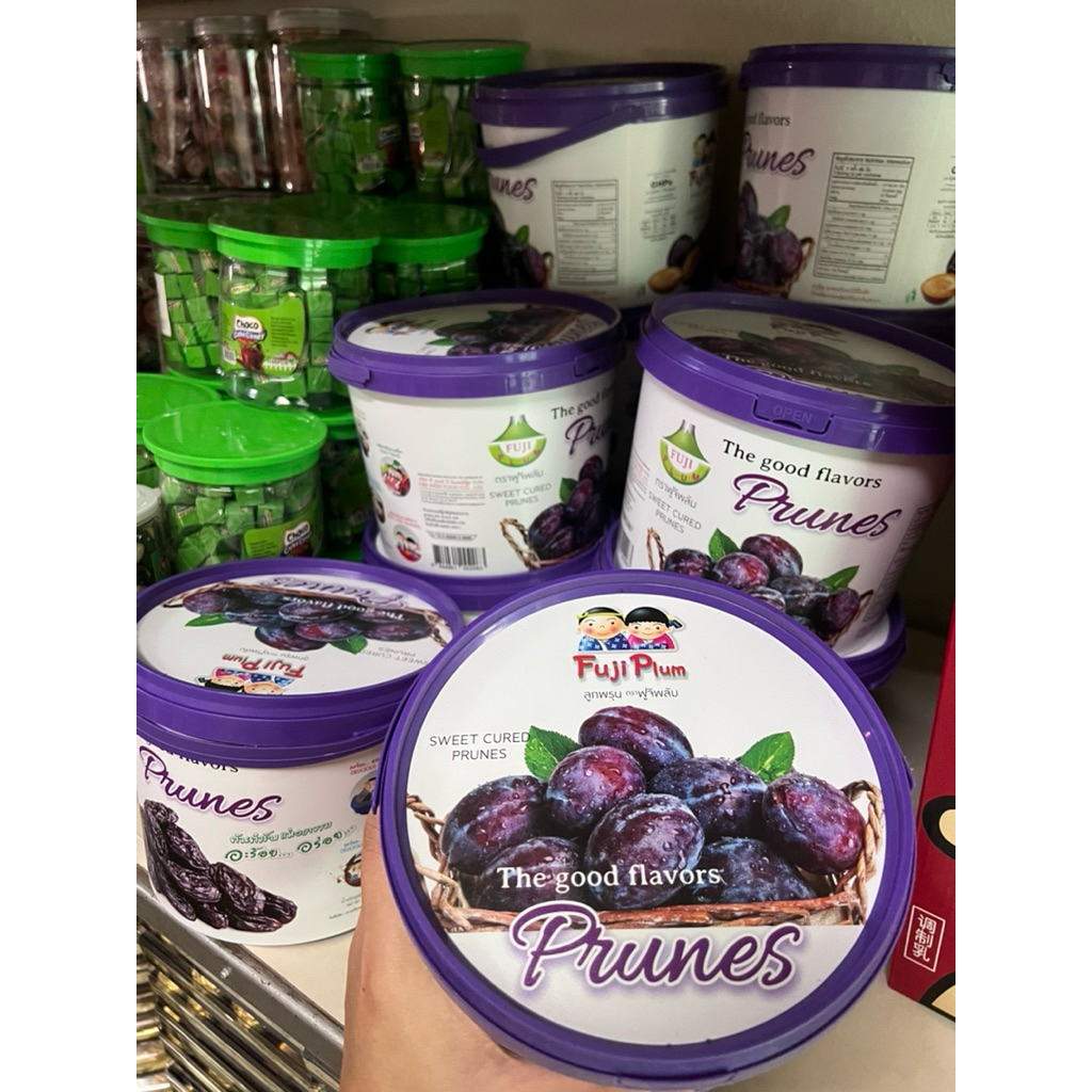 ลูกพรุน 3 รส ตรา Fuji Plum ลูกพรุนขนาดถังใหญ่ 225g [แบบห่อแยกชิ้น]