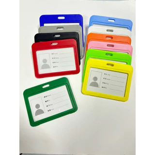 กรอบบัตรพลาสติก หลากสี #ที่ใส่บัตรพนักงาน บัตรป้ายชื่อ