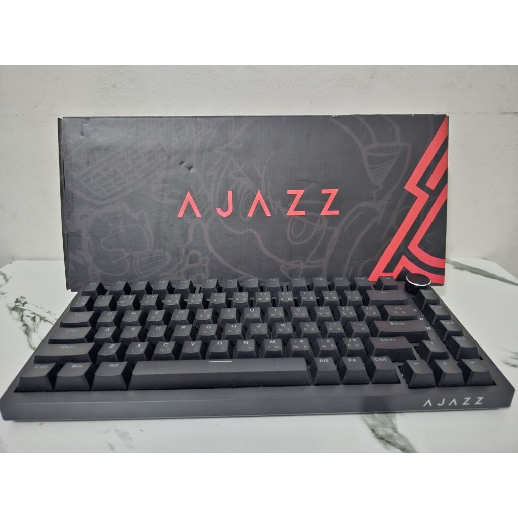 คีย์บอร์ดเกมส์มิ่ง AJAZZ KEYBOARD AK820 BLACK RED SWITCH- มือสอง สภาพดี