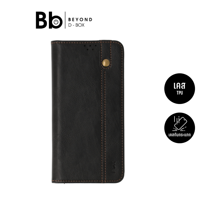 เคส FOX สำหรับ Samsung Galaxy S25 FE Folio Black by BB Beyond D-Box