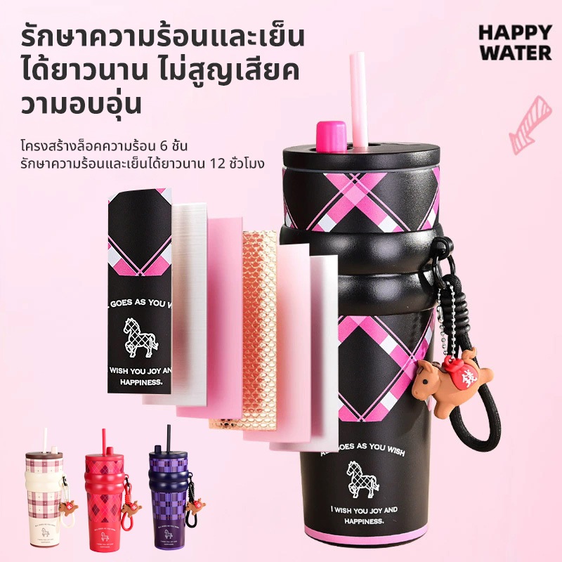 710ml 316 Stainless Tumbler แก้วน้ำเก็บอุณหภูมิ สแตนเลส 316 แก้วกาแฟเก็บความเย็น กระติกสองผนัง กระบอ