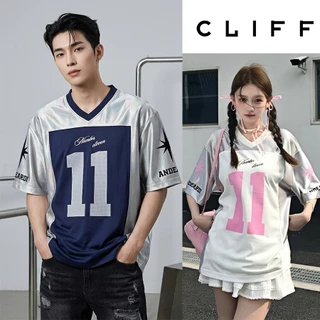 CLIFF ฤดูร้อน สไตล์อเมริกัน แขนสั้น ชาย กีฬา เสื้อยืด แบบหลวม