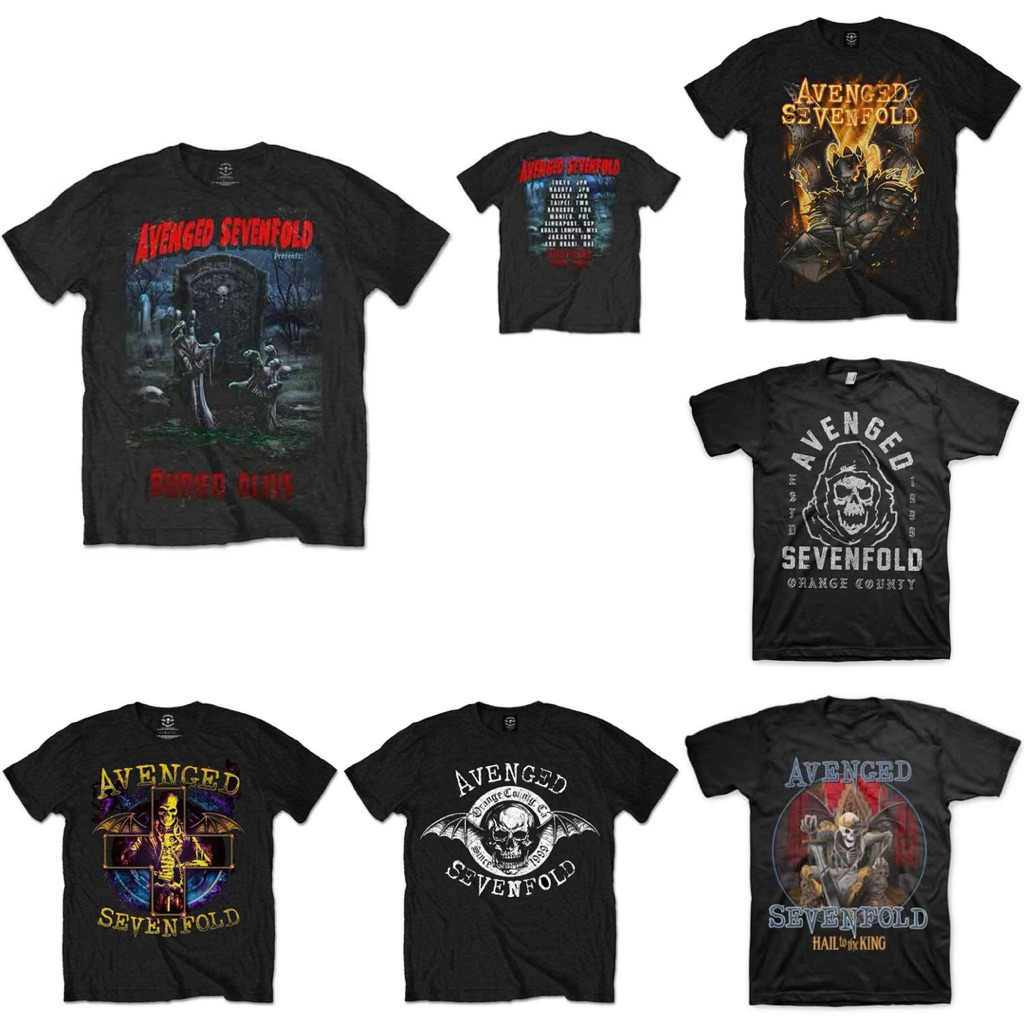 #พร้อมส่ง เสื้อวง Avenged Sevenfold (A7X) T-SHIRT ลิขสิทธิ์แท้100% นำเข้าจากอังกฤษ