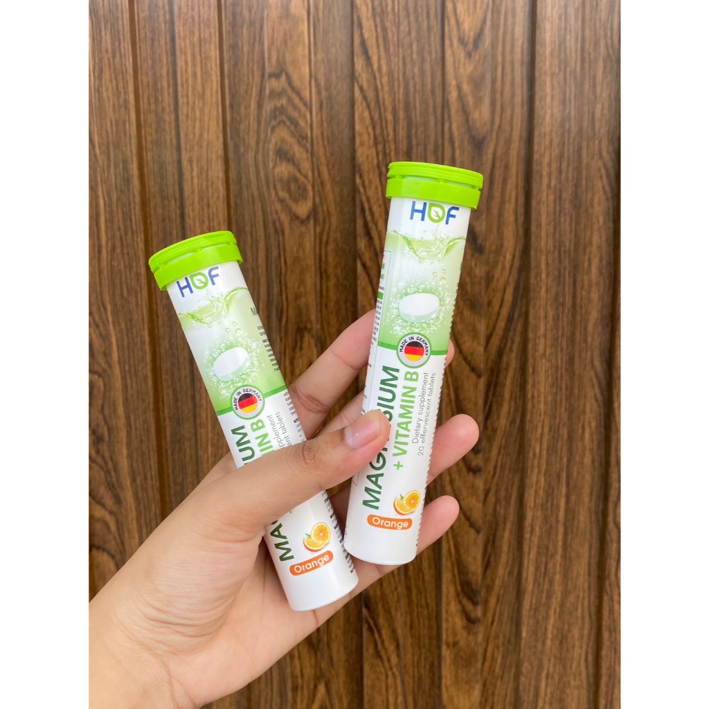 HOF MAGNESIUM+VITAMIN B แมกนีเซียม พลัส วิตามินบี 20เม็ด (EXP:07/2027)