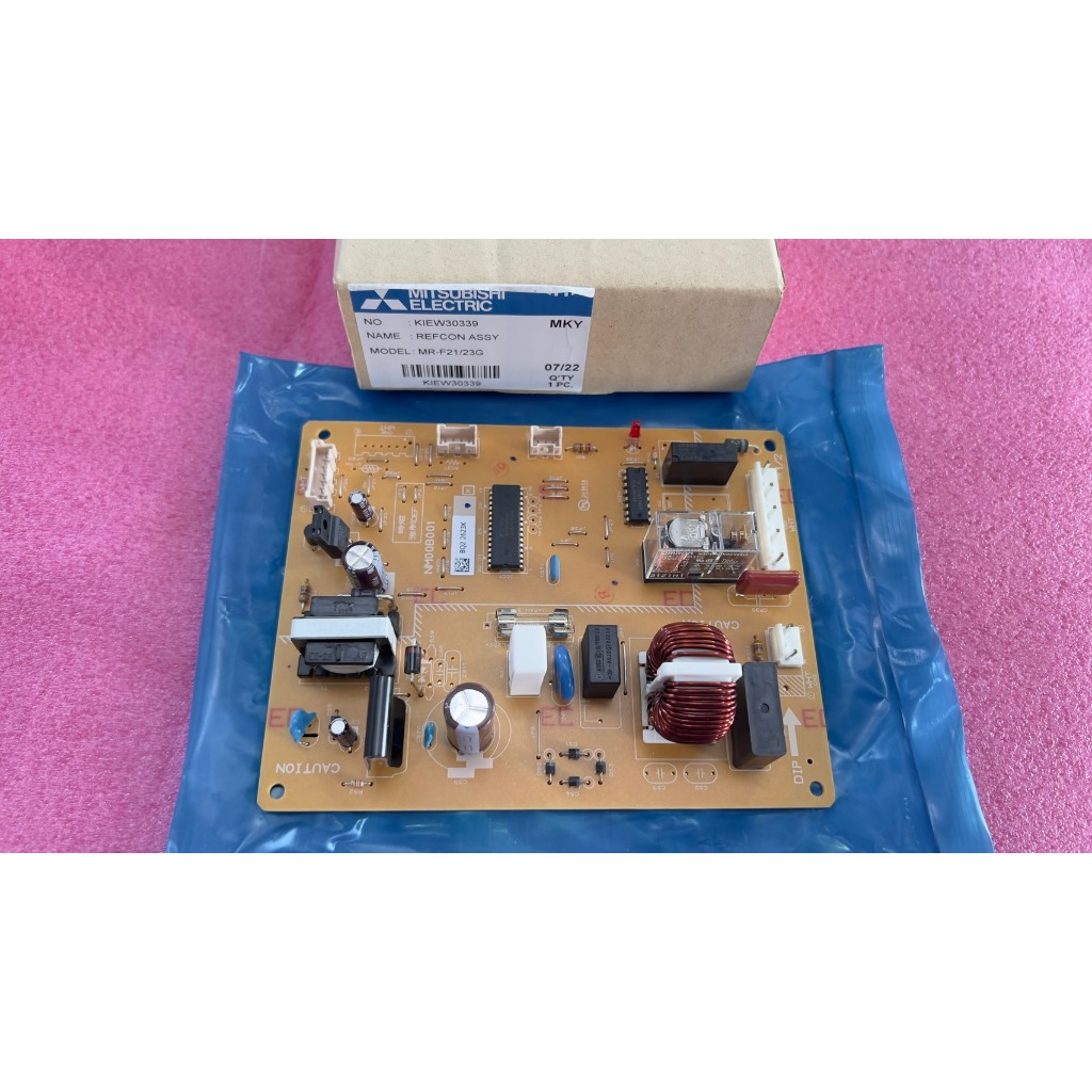 ใหม่  ศูนย์ บอร์ดตู้เย็น MITSUBISHI มิตซูบิชิ พาร์ท KIEW30339 รุ่น MR-F23H MR-F21G MR-FB21G MR-F23G MR-F26G *ไม่มีประกัน