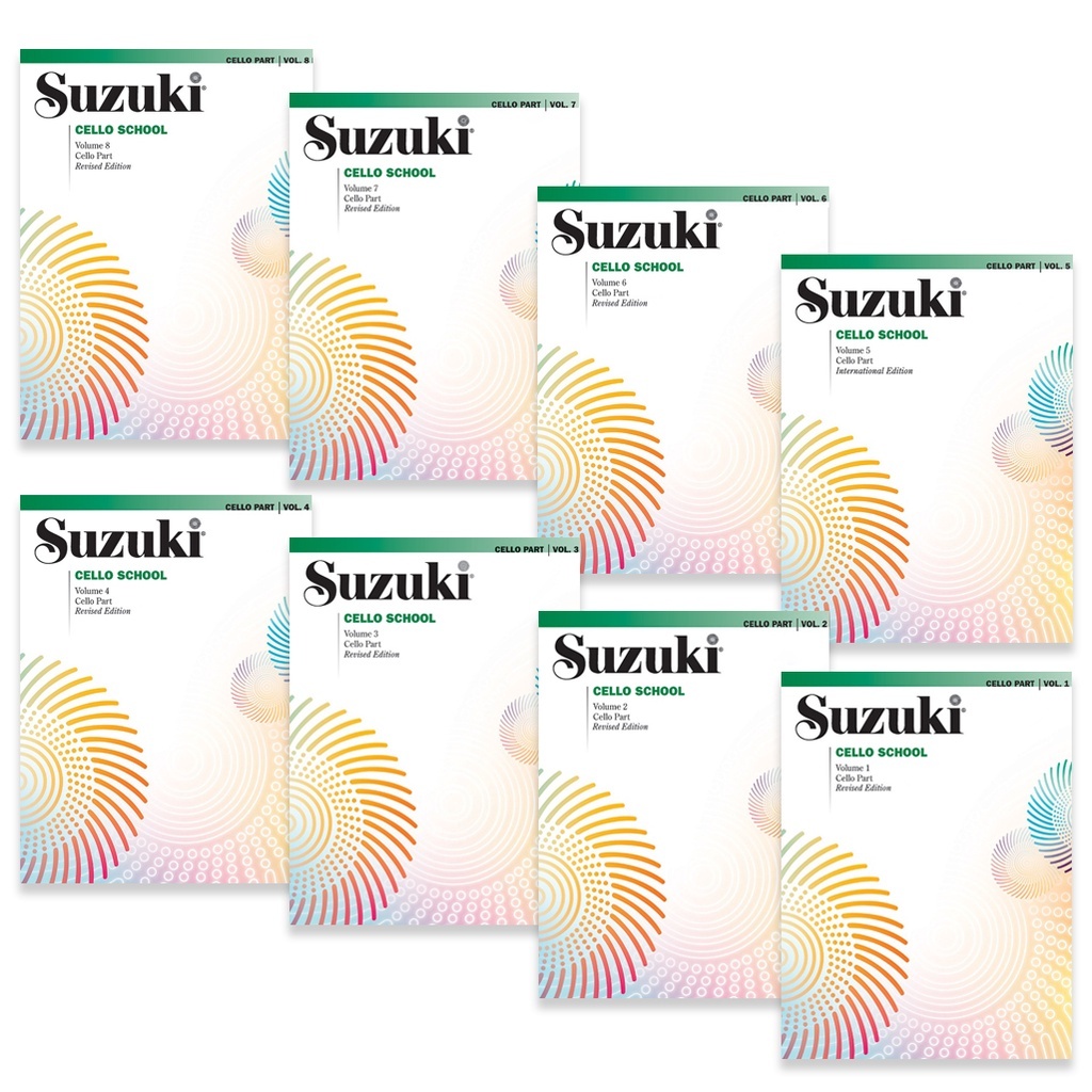 หนังสือดนตรี Suzuki Cello School Cello Part Volume 1 2 3 4 5 6 7 8