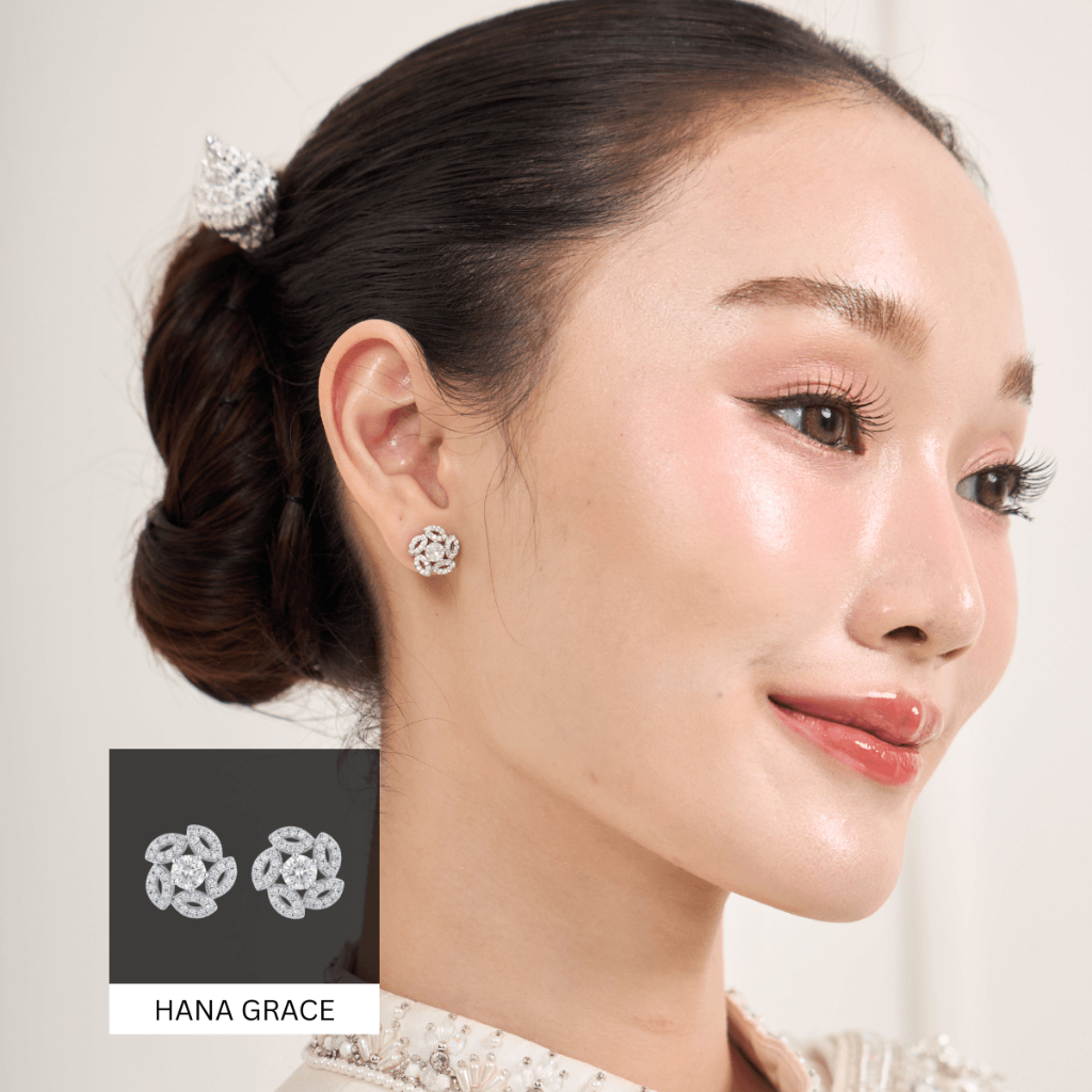 Kind Jewelry ต่างหูดอกไม้ Hana Grace  Earrings