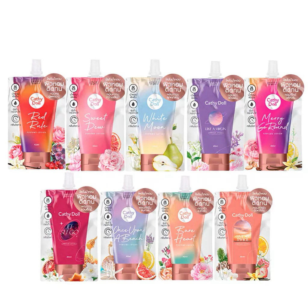 (6 ซอง/กล่อง) Cathy Doll Eau De Perfume Lotion 40ml โลชั่นน้ำหอม โลชั่นบำรุงผิว กลิ่นหอมติดผิว
