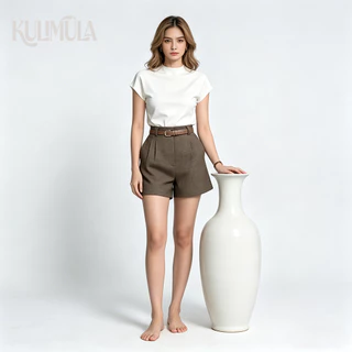 KULIMULA Knit top คาดิแกนแขนสั้น เสื้อไหมพรมเข้ารูป เสื้อเเขนสั้น เสื้อดำ YD18