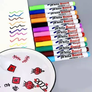 ✨ปากกาไวท์บอร์ด 8สี เขียนลื่น ลบง่าย📌พร้อมส่งในไทย📌แห้งเร็ว หมึกสีสด เช็ดออกง่าย Whiteboard Marker