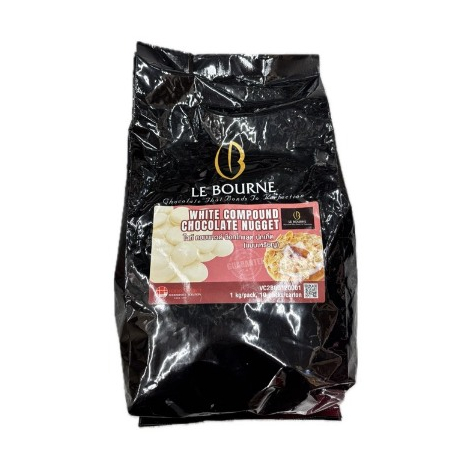 AFBS Le Bourne ไวท์ ช็อคโกแลต คอมพาวด์ ชนิดเหรียญ 1 กิโลกรัม #1109487