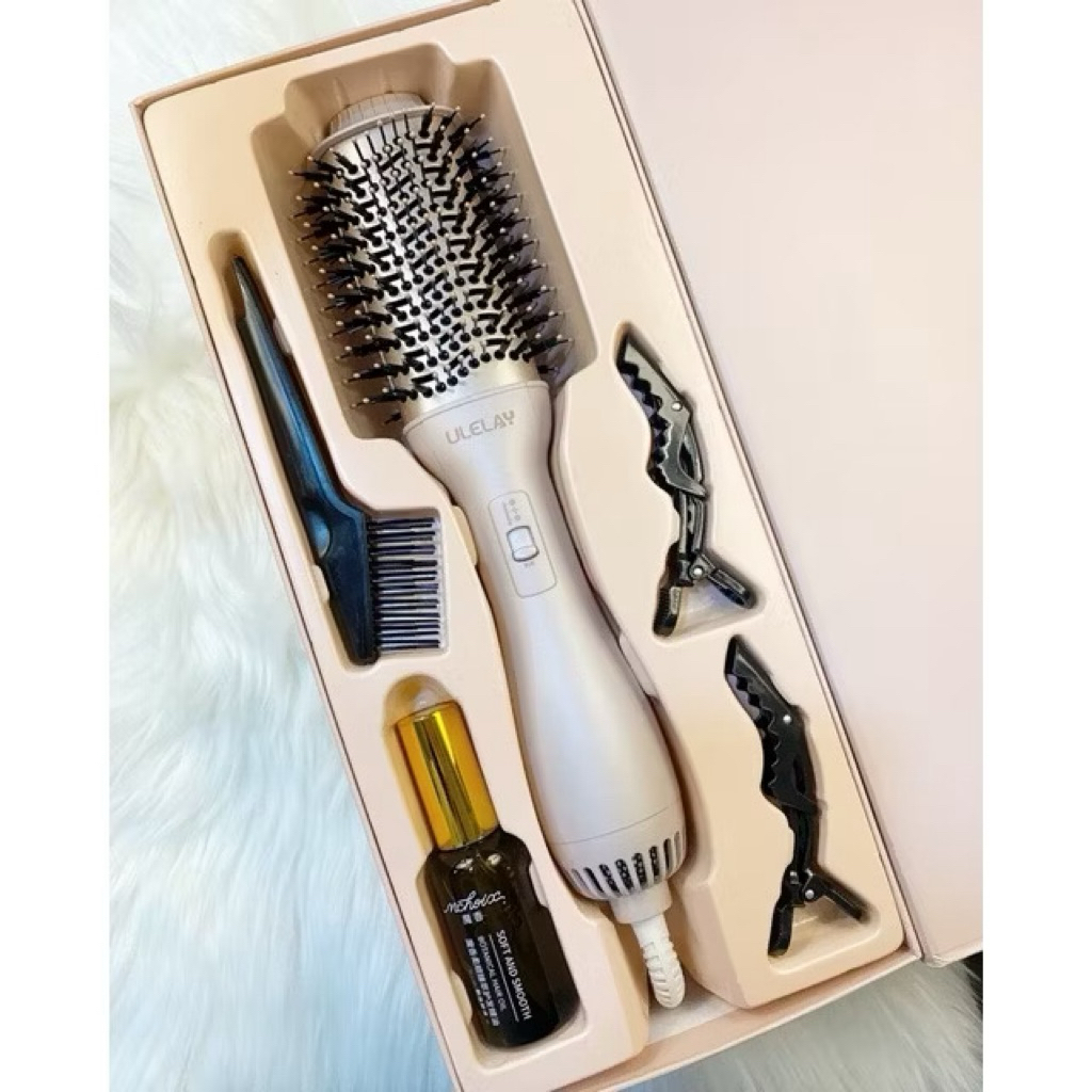 หวีไดร์ หวีไดร์เป่าผม รุ่นใหม่ one step white pink gold ของแท้100% รับประกัน 1 ปี blower brush hair dryer