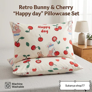 Pillow case ปลอกหมอนหนุน 2 ชิ้น ผ้าcotton อย่างดี ไม่เป็นขุย ส่งไว 1-3 ได้รับ พร้อมส่ง✅